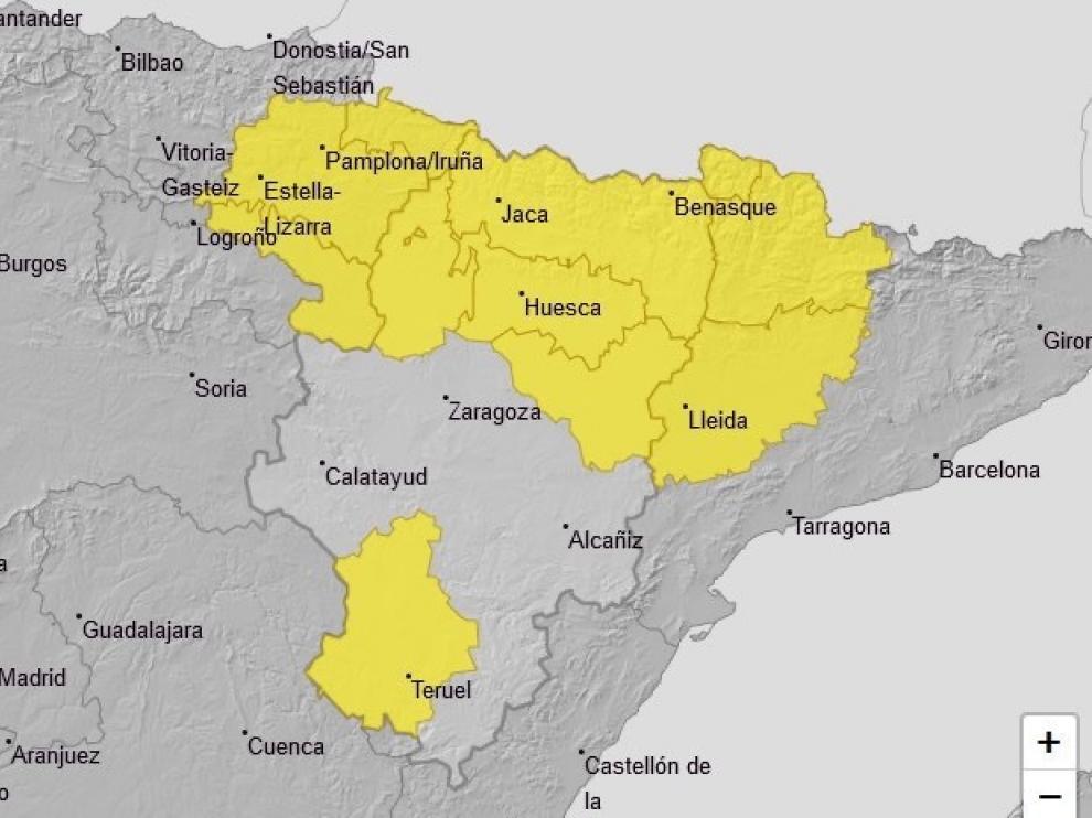 La lluvia regresa este domingo a la provincia altoaragonesa