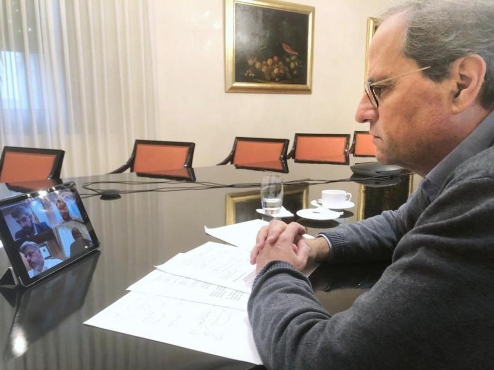 Quim Torra, confinado tras dar positivo en coronavirus