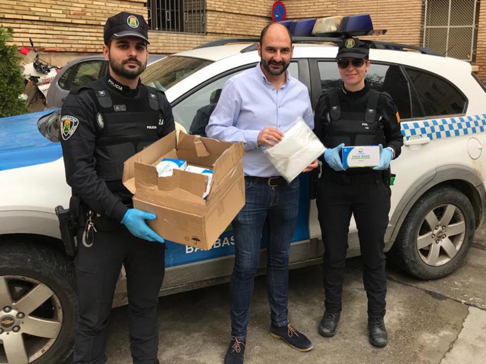 Un vecino de nacionalidad china de Barbastro dona 520 mascarillas