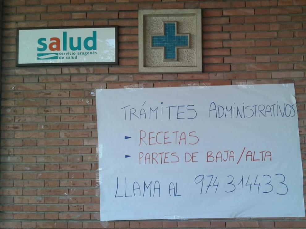 El Centro de Salud de Barbastro evita riesgos para que la población no contraiga el coronavirus