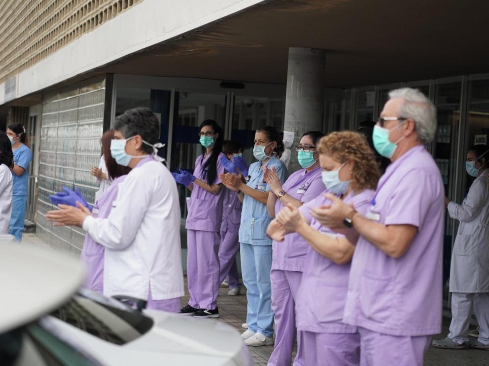 Homenaje de sus compañeros a la enfermera fallecida en Bilbao por coronavirus