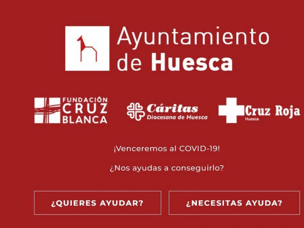 El Ayuntamiento Huesca lanza una web para ayudar y pedir ayuda en estado alarma
