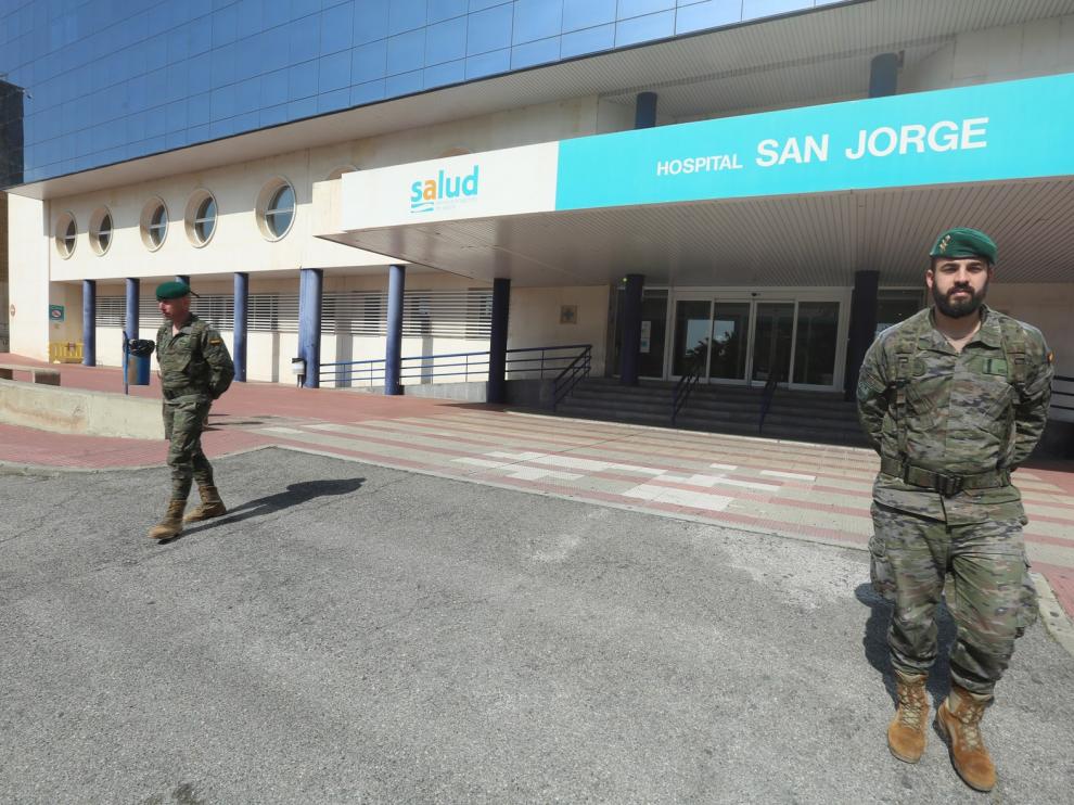 El Hospital San Jorge de Huesca prevé tener a final de semana 50 ingresados, 8 en la UCI