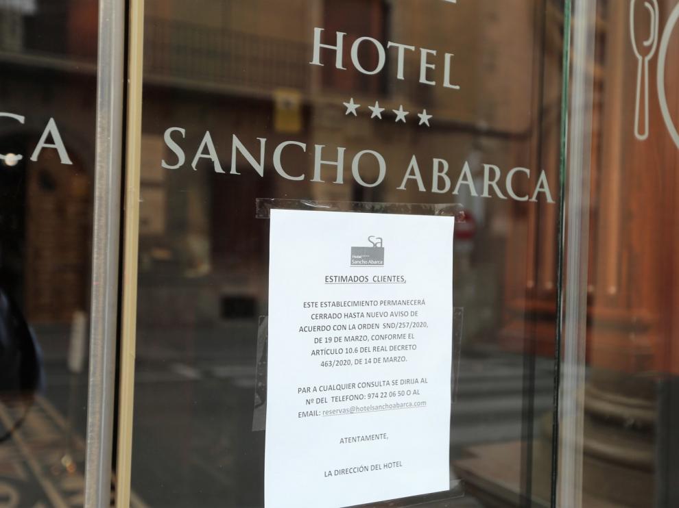 Los alojamientos oscenses esperan con sus puertas cerradas a que pase la crisis del coronavirus