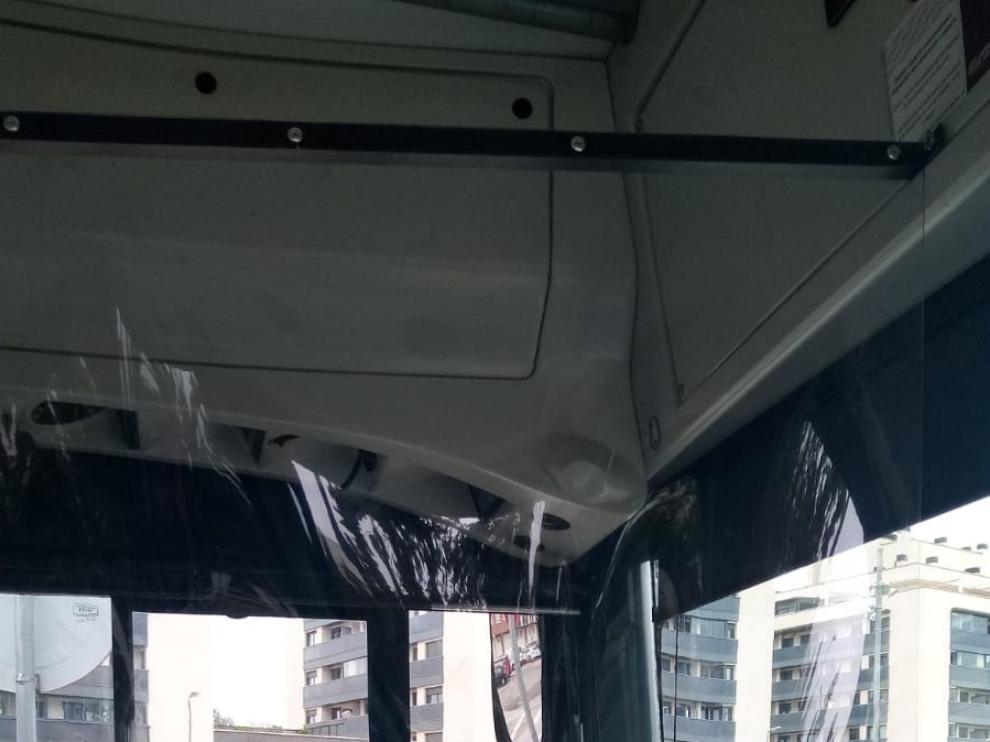 Pantallas protectoras en los buses urbanos