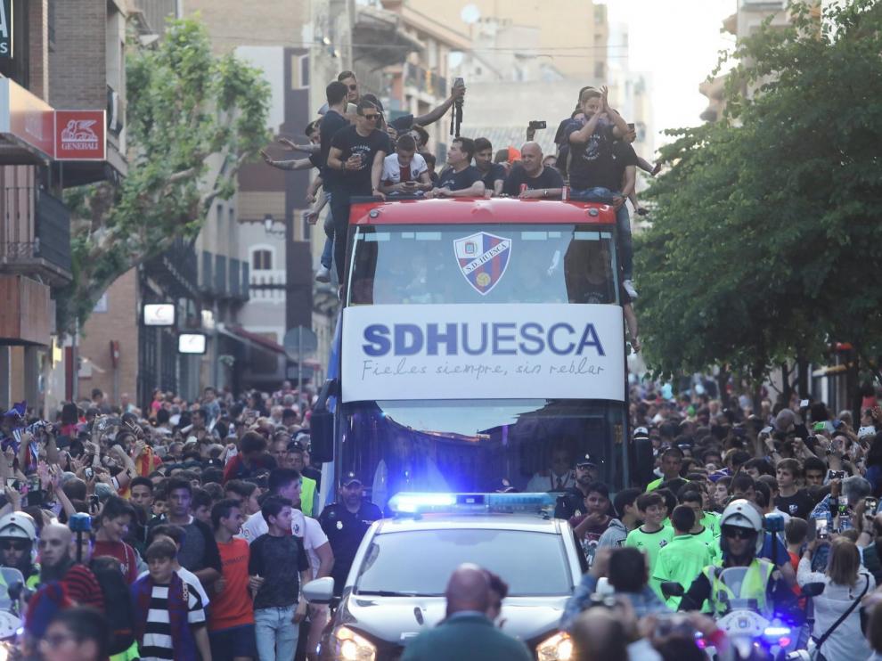Ayuntamiento y Subdelegación preparan un dispositivo contra aglomeraciones por si el Huesca ascendiera a Primera