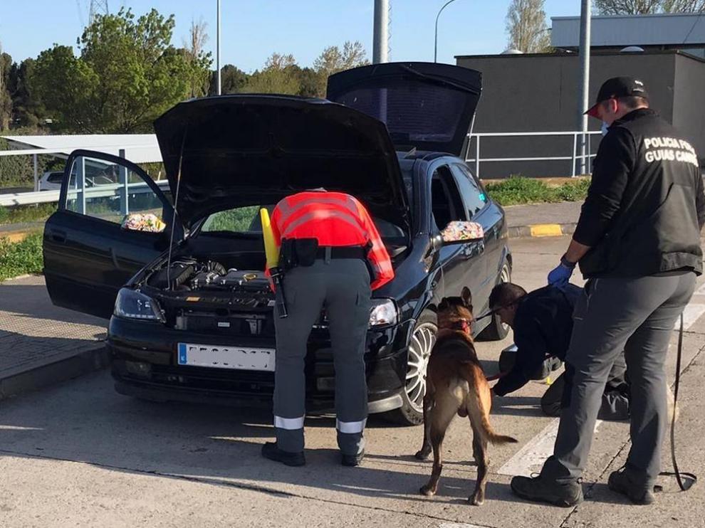 Pillados en Navarra dos conductores de Huesca que se dirigían a una fiesta en Pamplona