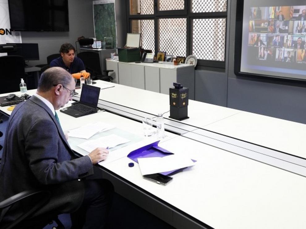 Lambán plantea un programa de recuperación socioeconómica por la crisis por el coronavirus