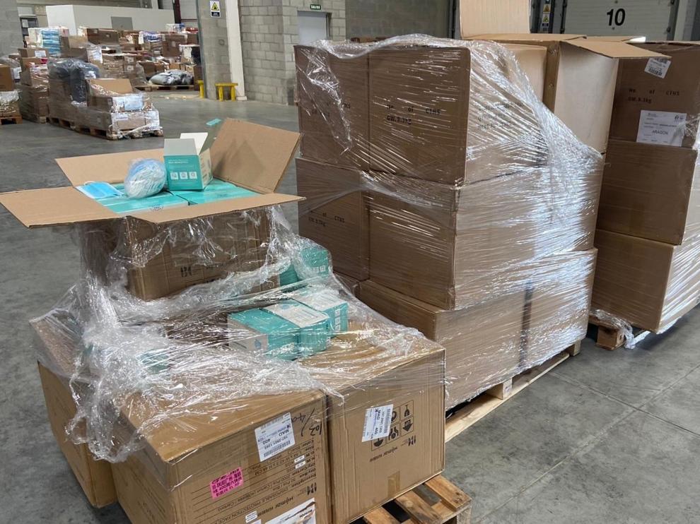 Aragón recibe 70.500 mascarillas y espera 28.000 test rápidos para detectar el coronavirus