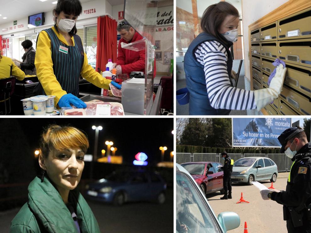 Trabajadores que cada día hacen frente al riesgo de contagio por coronavirus