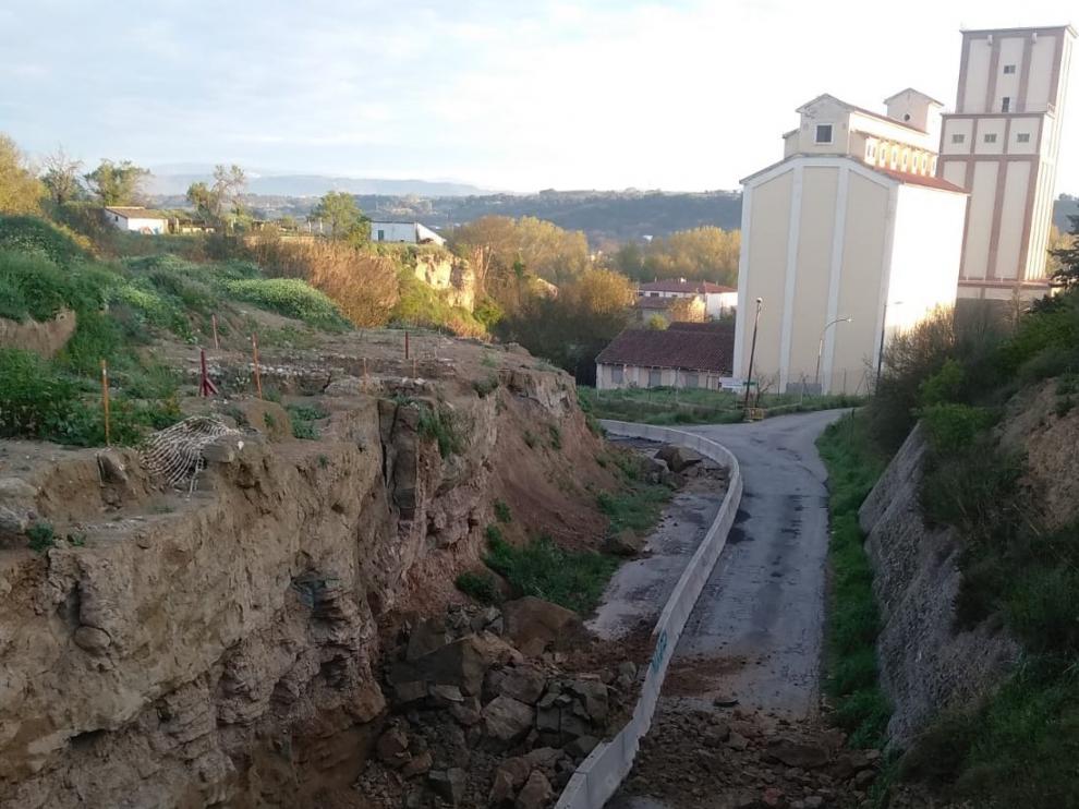 Se ha reabierto al tráfico el tramo cortado por un desprendimiento en Barbastro