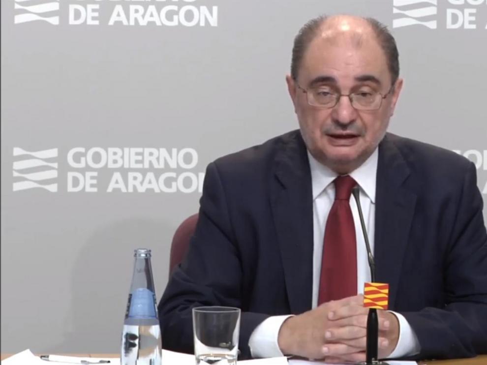 Lambán pide a Sánchez que la salida escalonada del confinamiento sea más rápida en el medio rural