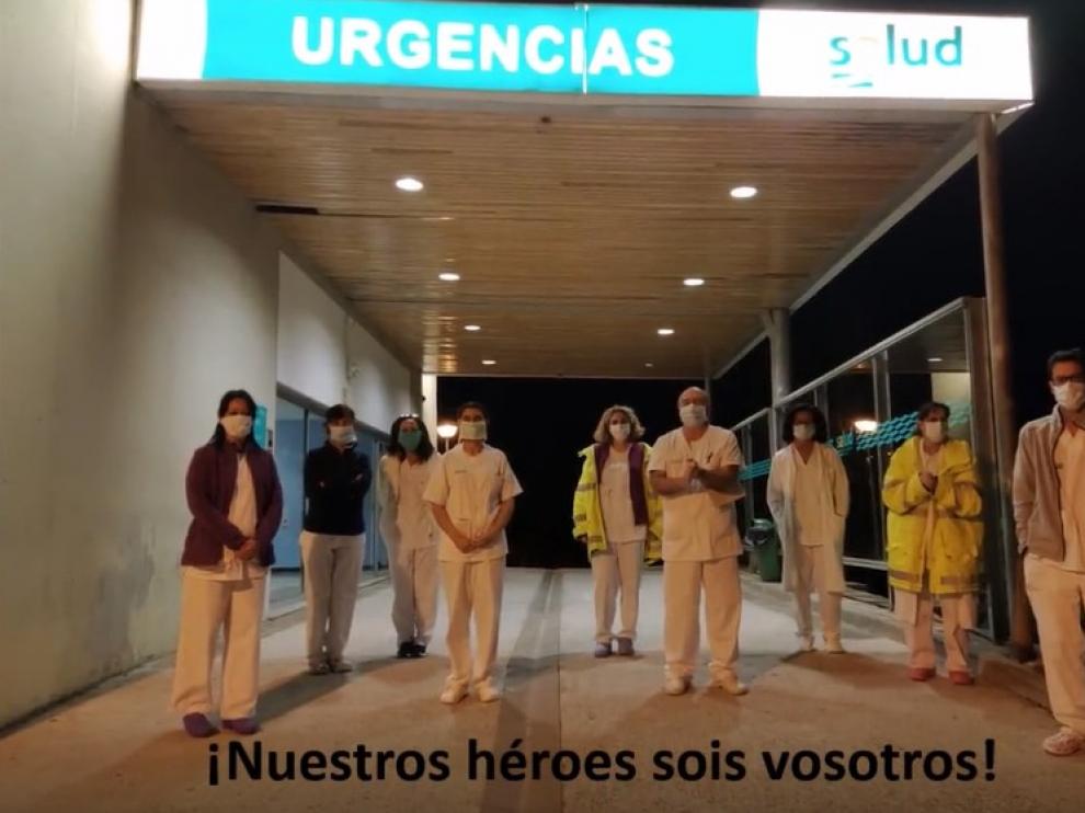 El personal del Hospital de Jaca da las gracias "de corazón" por todo el apoyo recibido durante el coronavirus