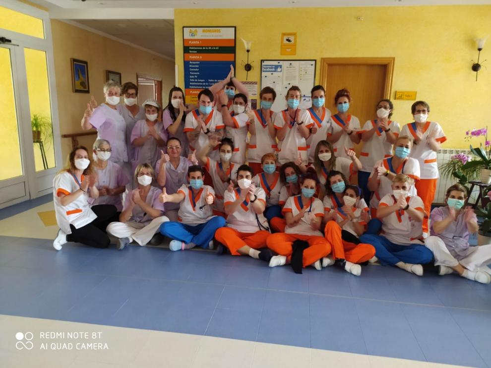 Las trabajadoras de la Residencia Monegros de Grañén prorrogan su confinamiento voluntario