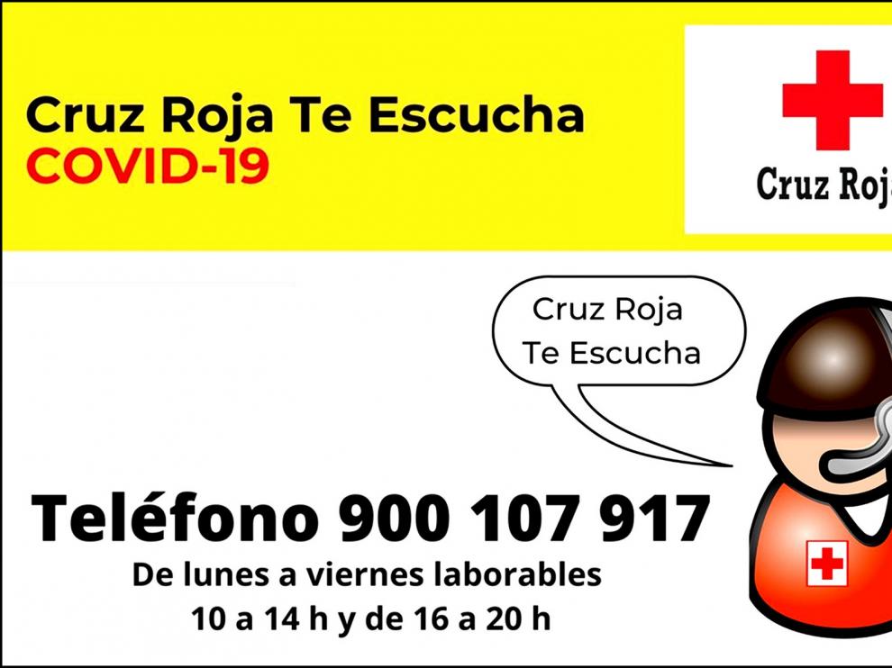 "Cruz Roja te escucha" da apoyo psicosocial a toda la ciudadanía