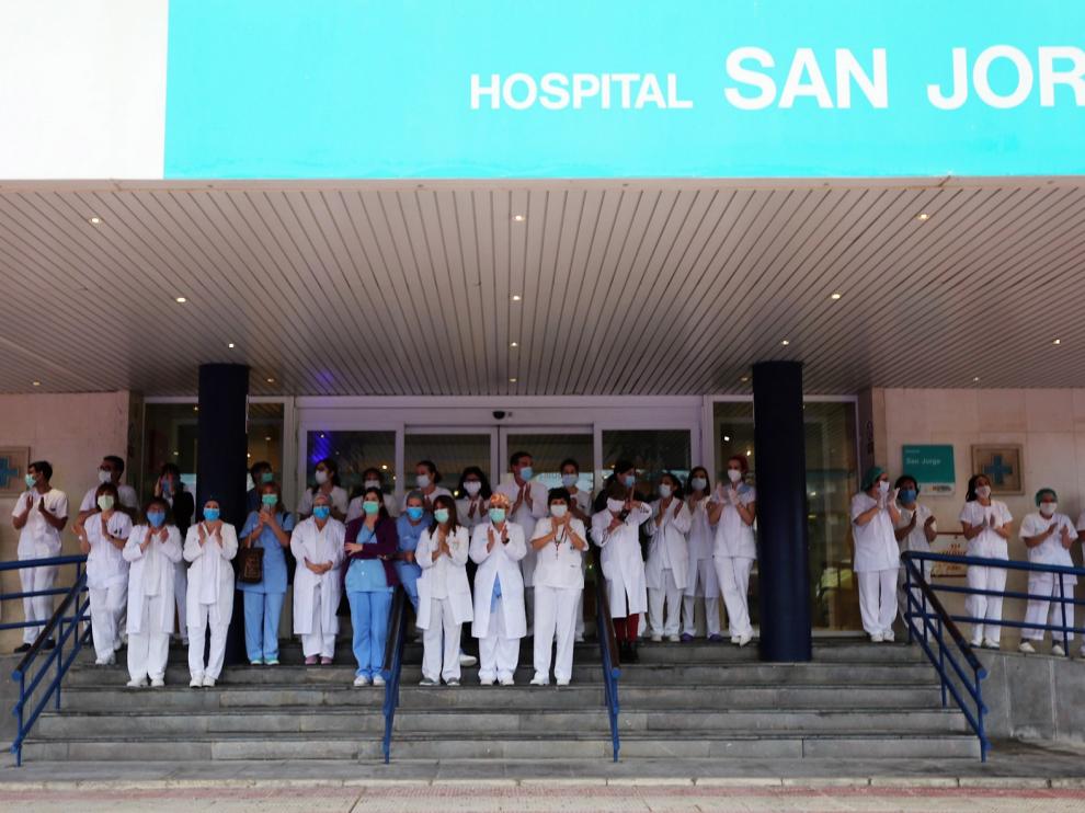 El Hospital San Jorge asegura estar surtido de material sanitario con el que hacer frente a la pandemia del coronavirus