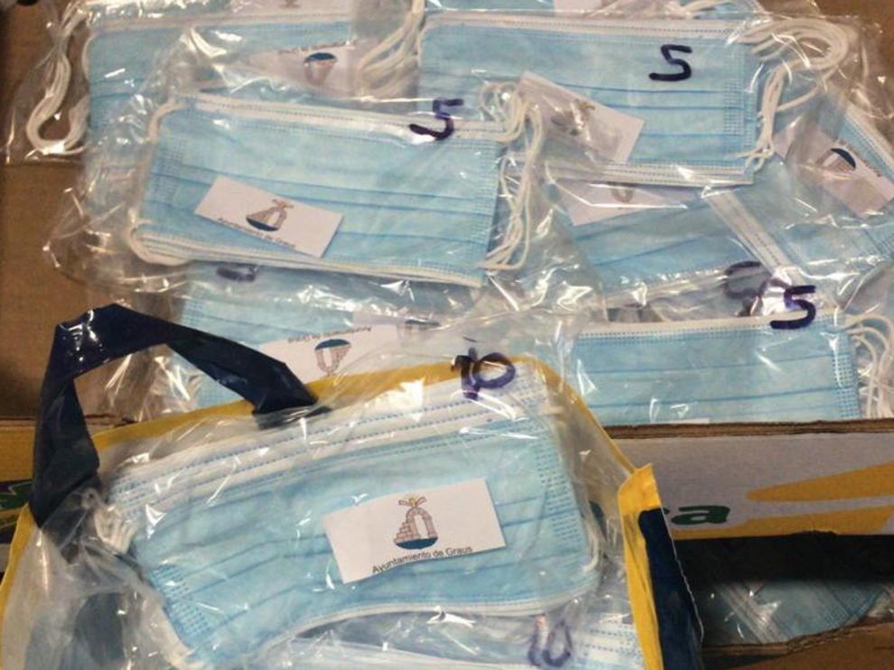 Graus se vuelca con los trabajadores de la localidad frente al coronavirus