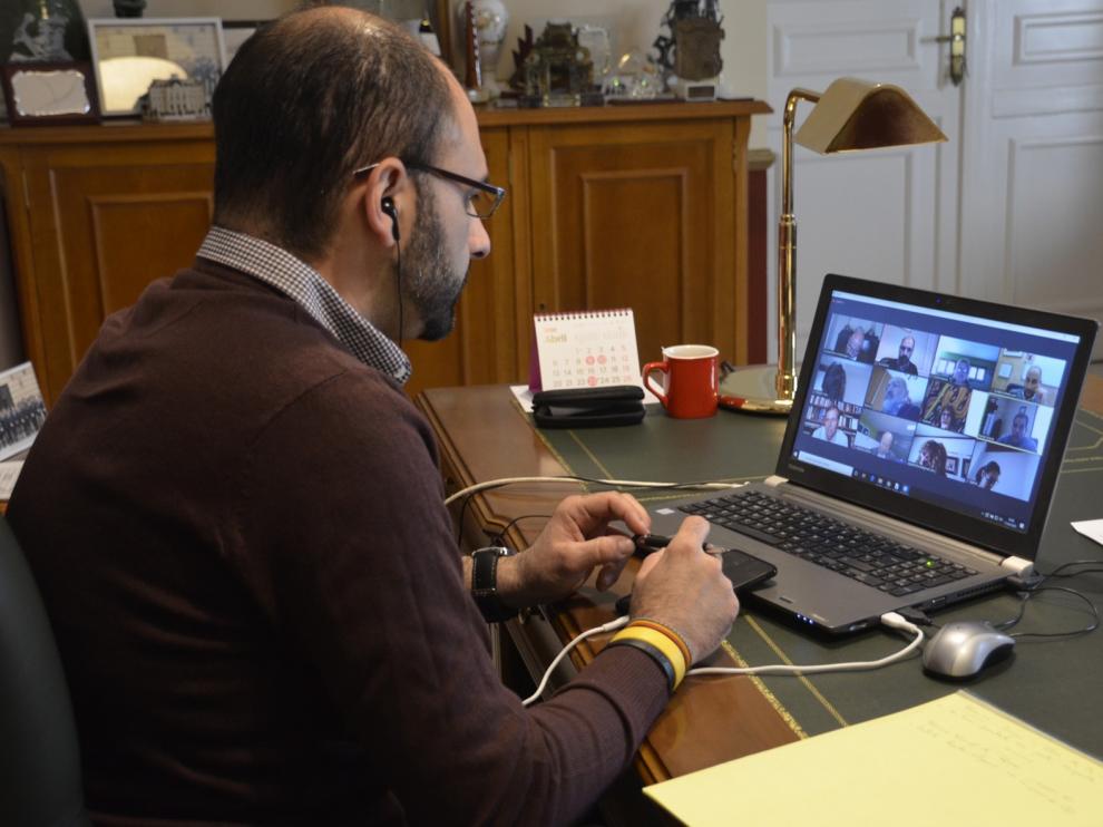 Barbastro activa un sistema telemático para realizar comisiones y plenos durante el estado de alarma