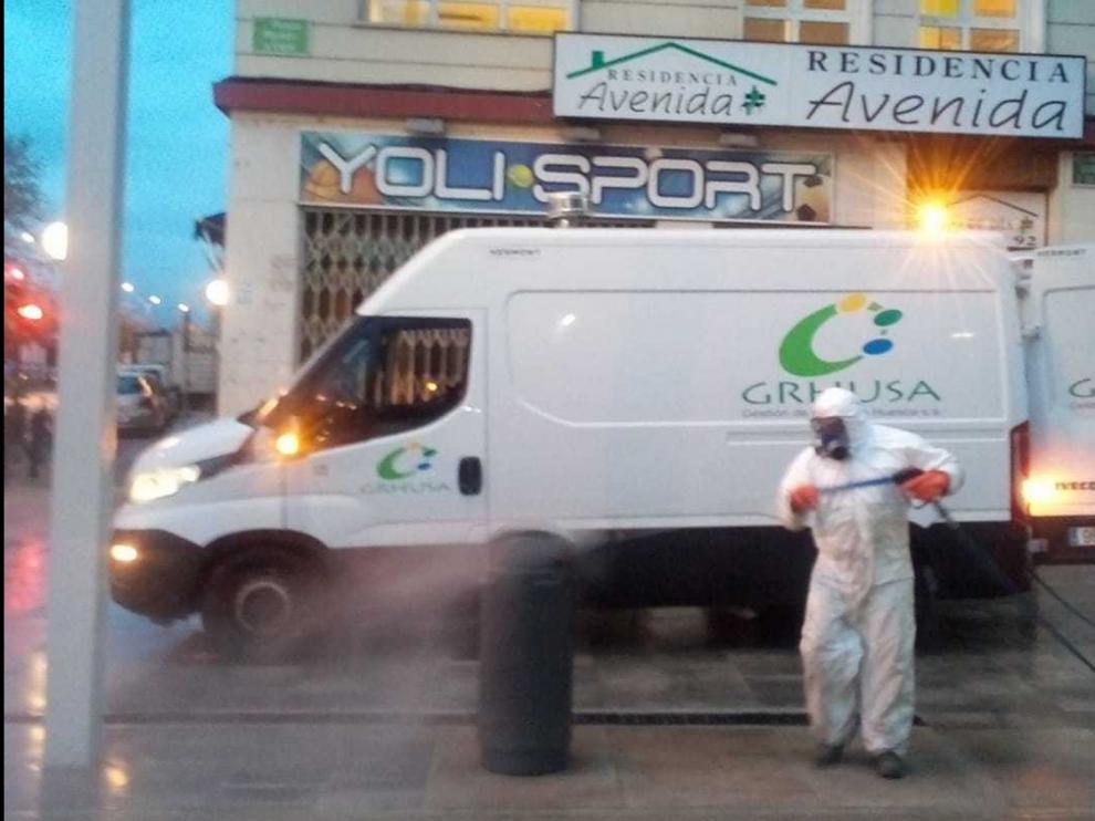 Desinfección a fondo en Huesca