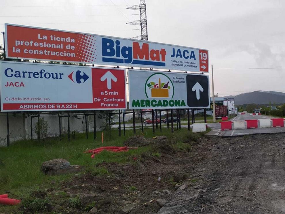 Las obras de la variante de Sabiñánigo de la A-23 avanzan con normalidad