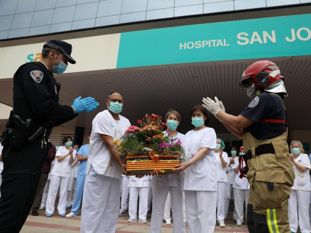 Homenaje a los trabajadores y a la ciudad de Huesca en el Día de San Jorge