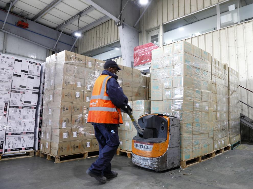 Aragón ha recibido más de 2,3 millones de unidades de material sanitario para hacer frente al coronavirus
