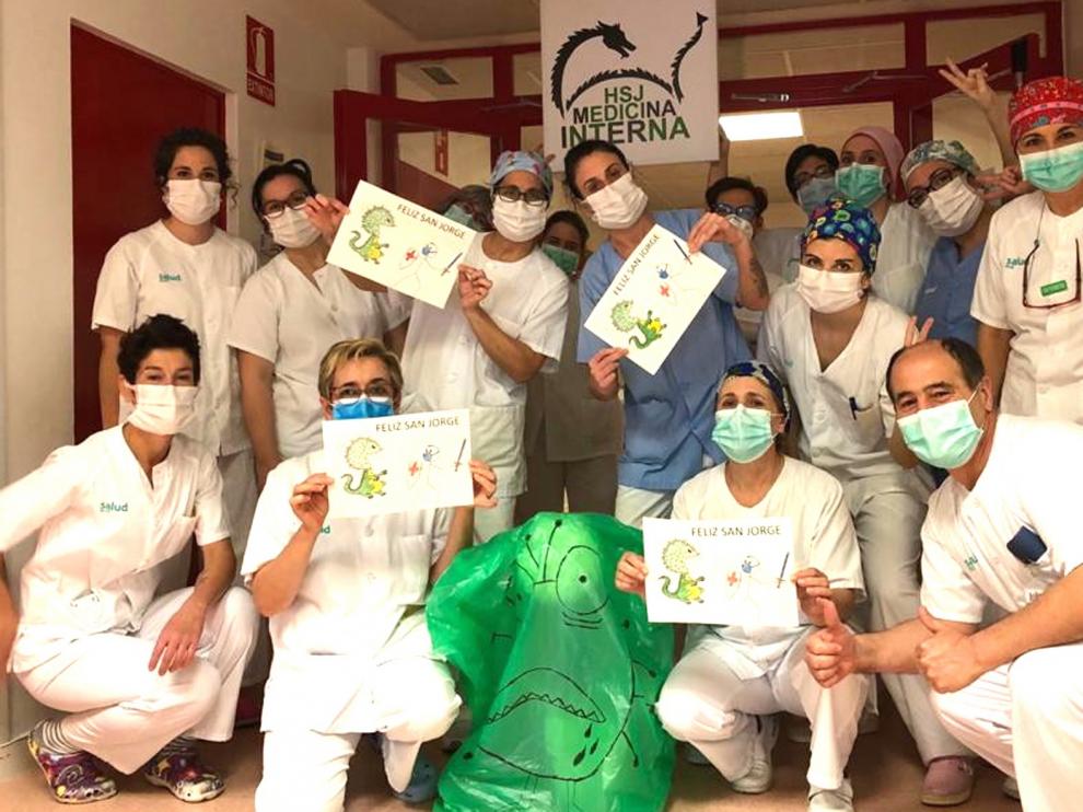 Feliz San Jorge desde el hospital
