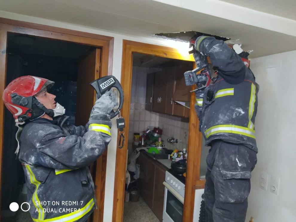 Una mujer sale ilesa de un incendio en su casa de Torres del Obispo
