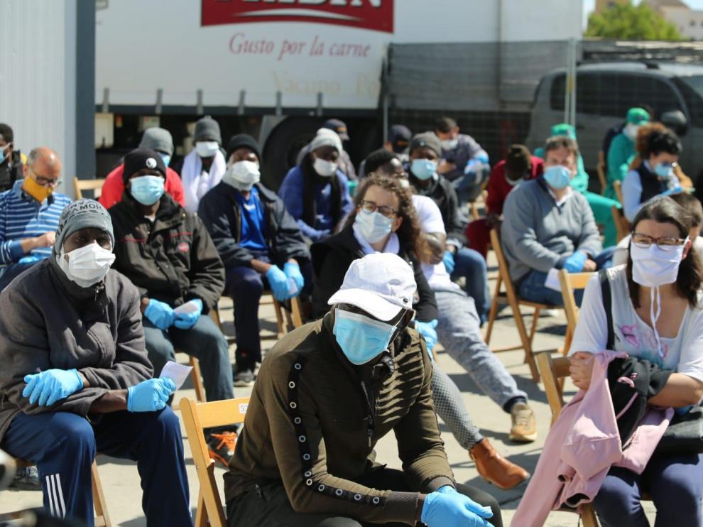 Acaban con normalidad en Binéfar los 657 test rápidos de coronavirus realizados en Fribin y los resultados se sabrán este miércoles