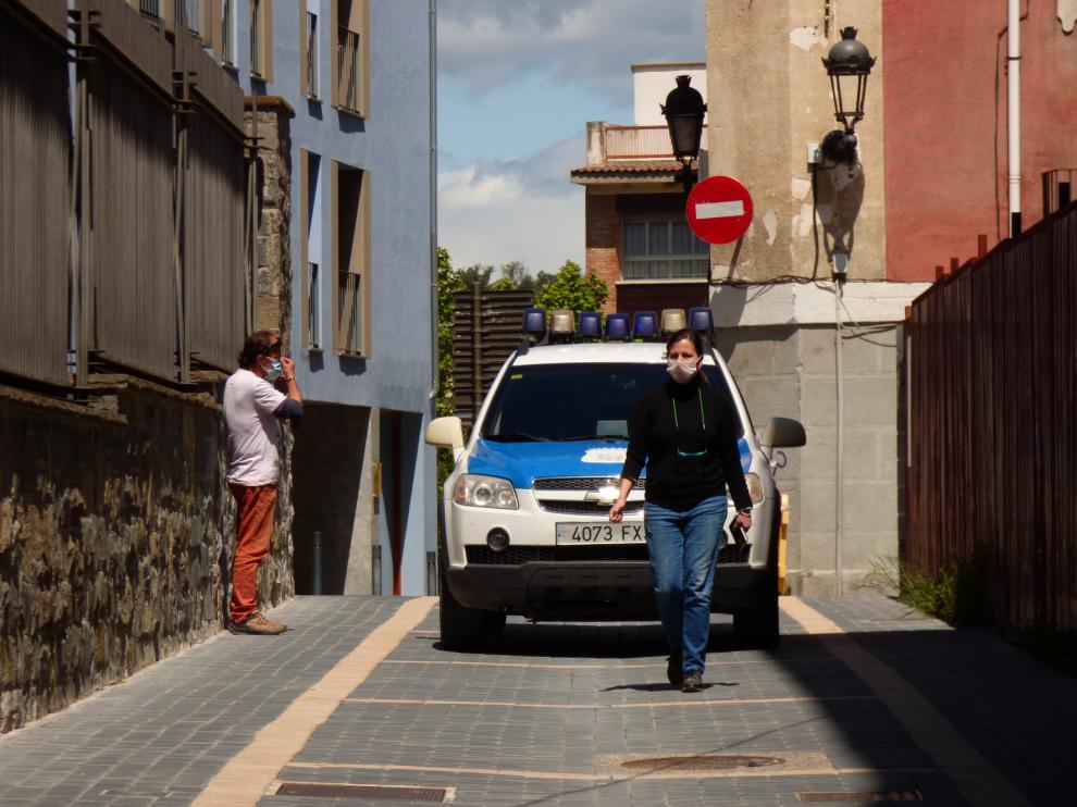 Barbastro estrena la zona de esparcimiento peatonal en el centro de la ciudad