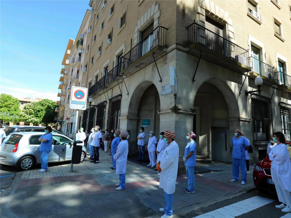 Huesca recuerda al trabajador de la limpieza del Hospital Miguel Servet fallecido por Covid-19