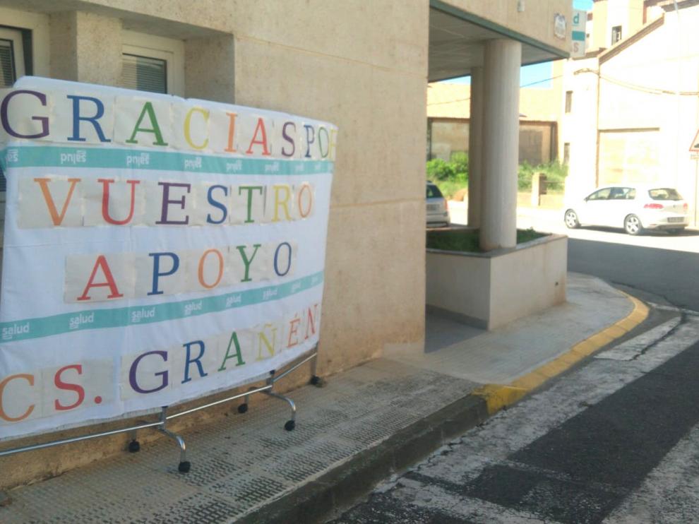 El Centro de Salud de Grañén agradece el apoyo de sus vecinos
