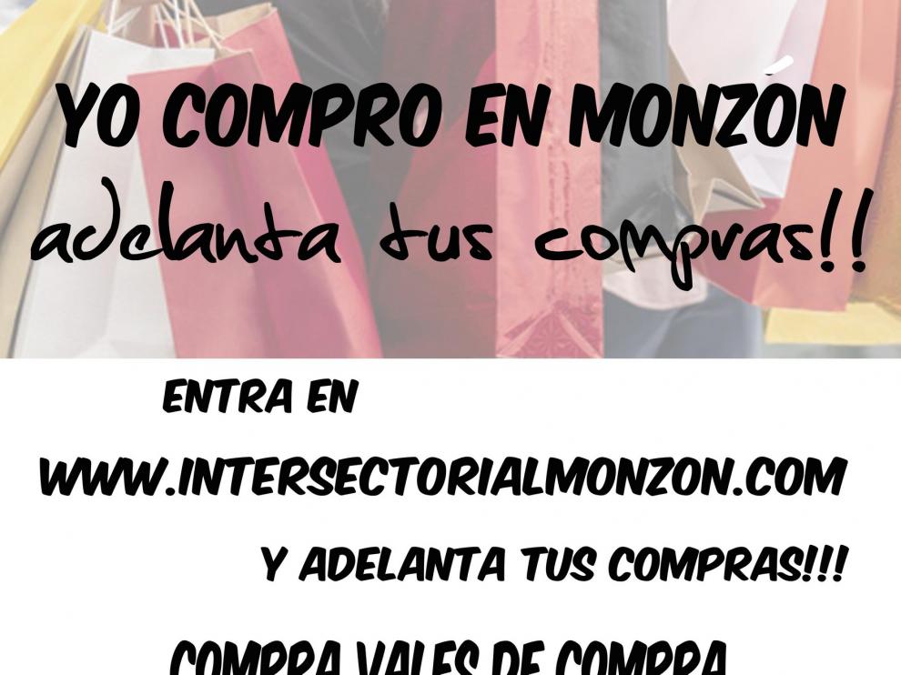 El Ayuntamiento y la Asociación de Comercio de Monzón emiten bonos para colaborar con el sector