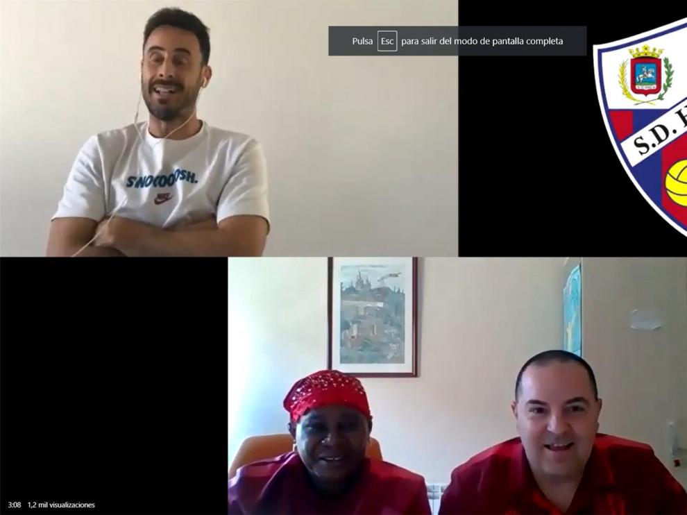 Emociones a la carta en el Huesca con Pedro López, María y Javi