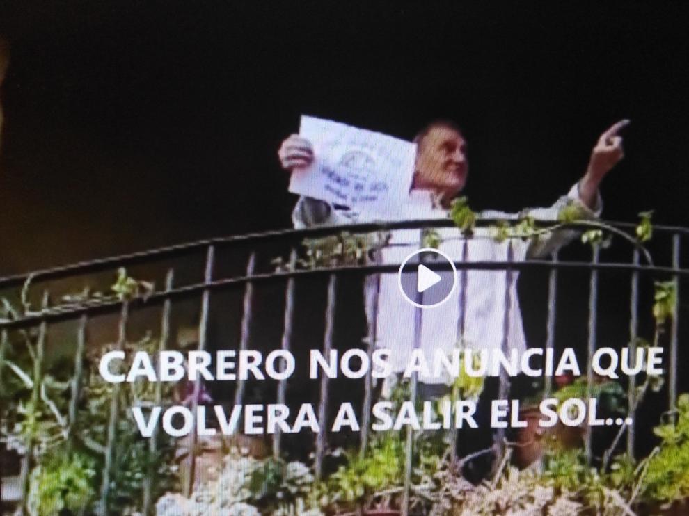 Alquézar participa en un vídeo con sus vecinos como protagonistas