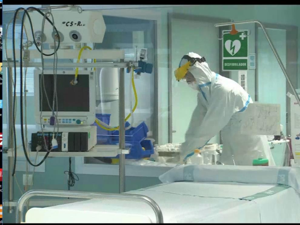 Los hospitales aragoneses tienen actualmente 194 camas ocupadas por afectados por coronavirus