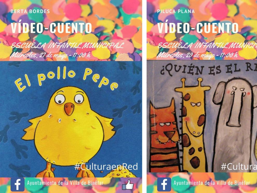 Cuentos, arte y juegos en el mayo cultural de Binéfar