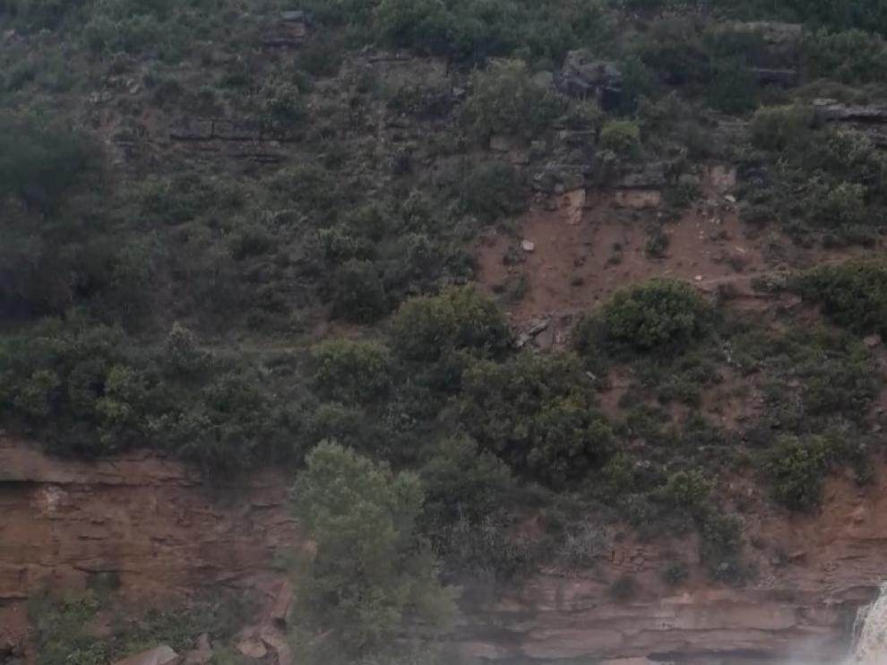 La lluvia deja en la zona de Bierge 110 litros por metro cuadrado