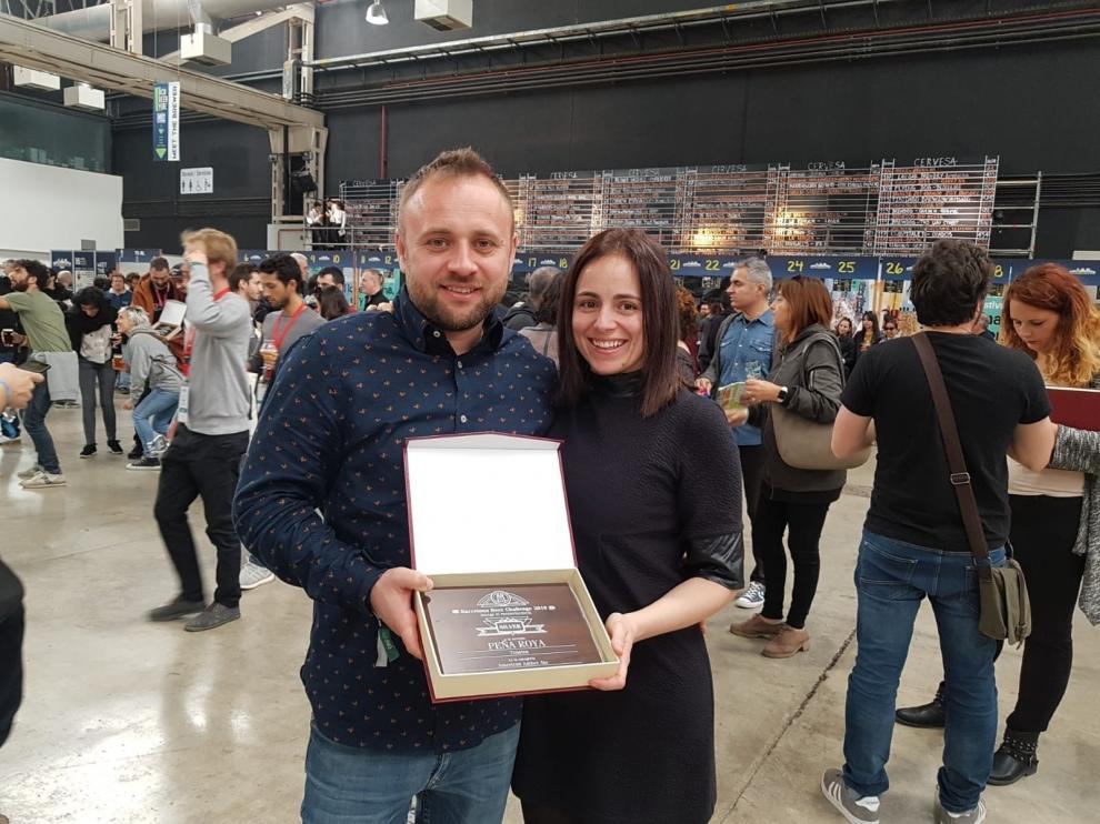 Medalla de oro para la Cerveza Tensina Peña Roya, en Barcelona