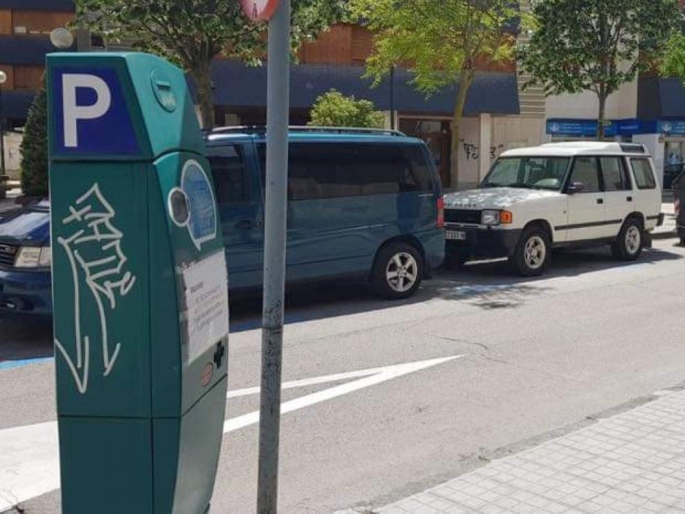 Jaca reactiva la zona azul para los aparcamientos este lunes