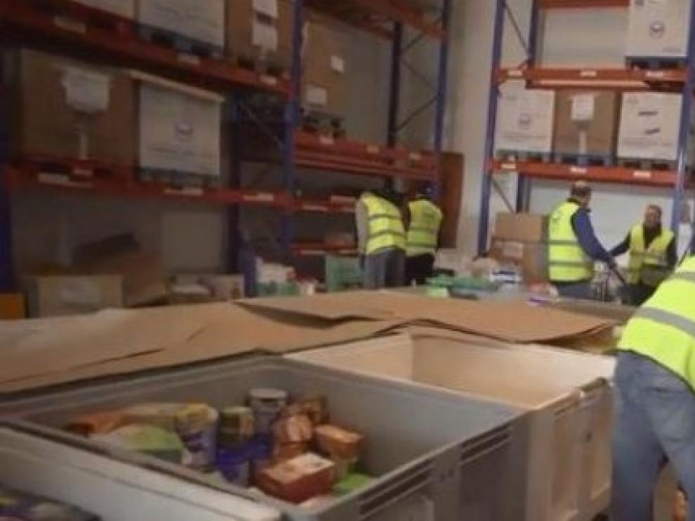 El Banco de Alimentos de Zaragoza atiende a 6.000 personas más