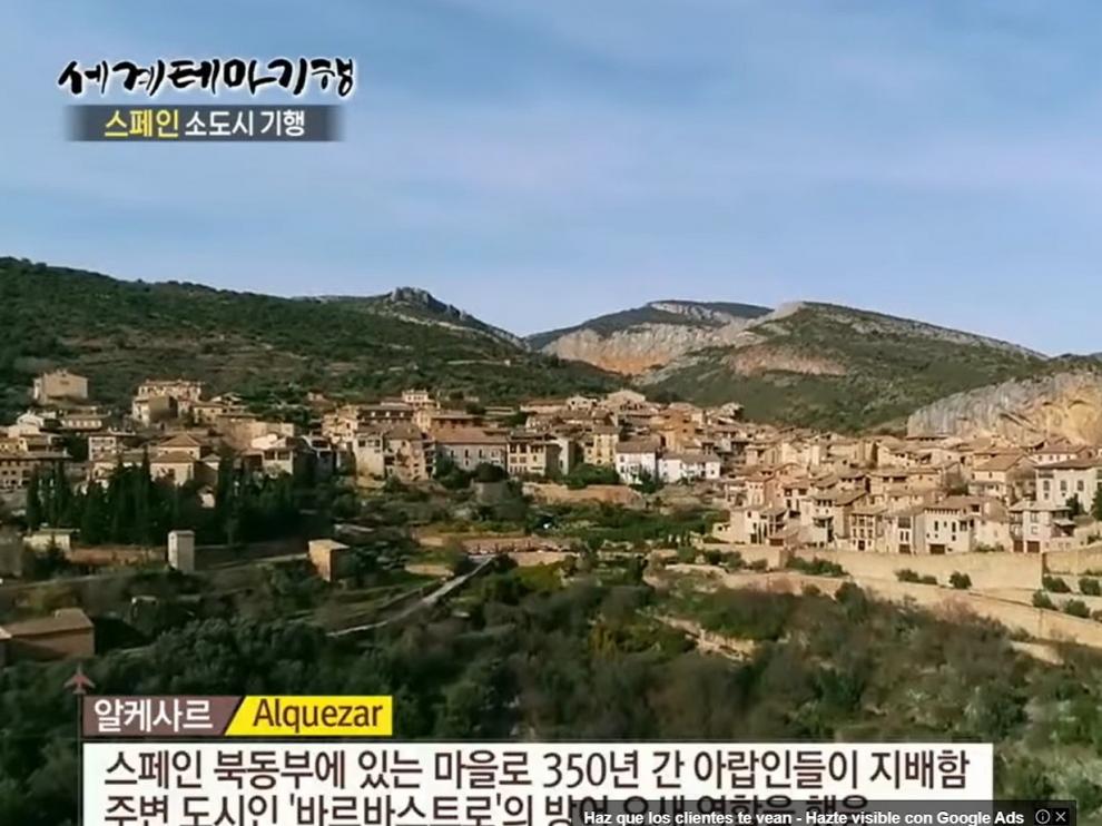 Alquézar y el Somontano aparecen en una televisión de Corea del Sur