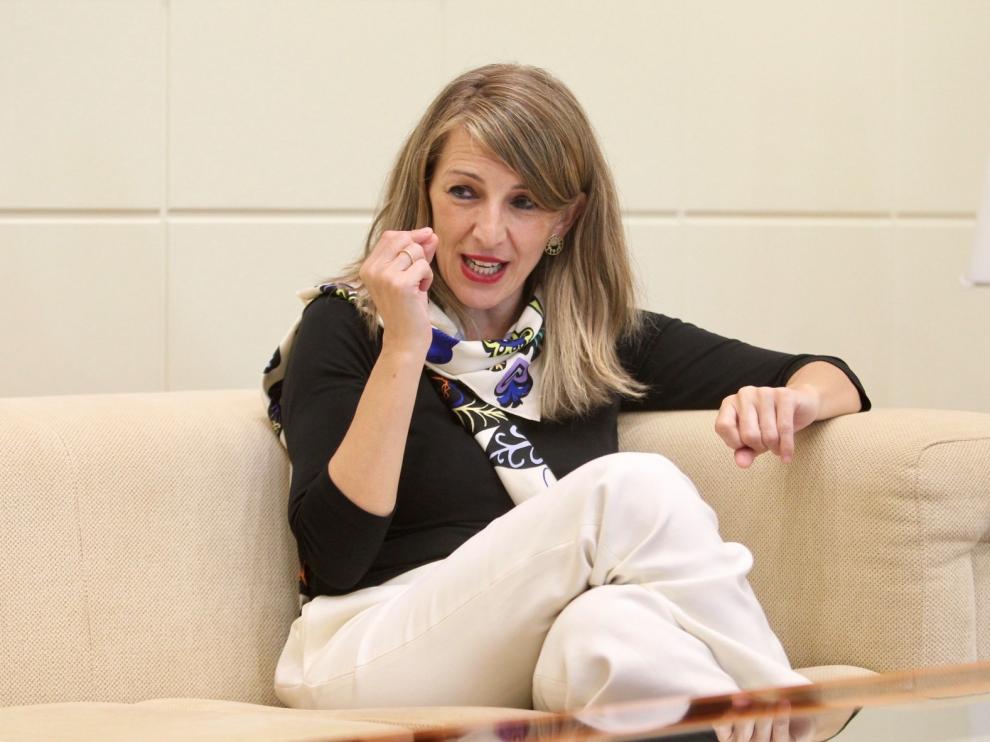 Yolanda Díaz: "El Estado ha de estar cuando se le necesita... y es ahora"
