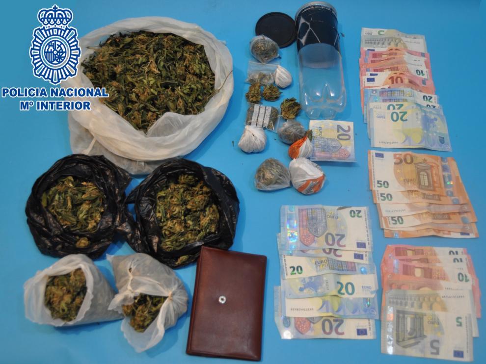 La Policía detiene en Huesca a un joven con 304 gramos de marihuana