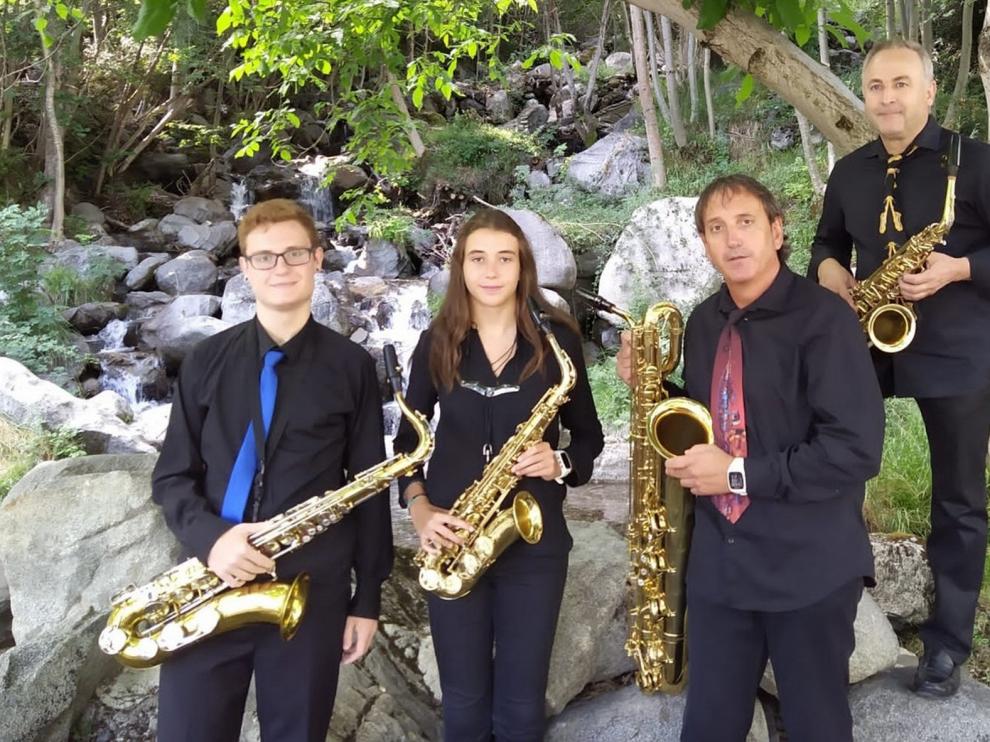Cuarteto de Saxofones "Ciudad de Sabiñánigo": "El año pintaba bien y cuando esto pase retomaremos los proyectos"