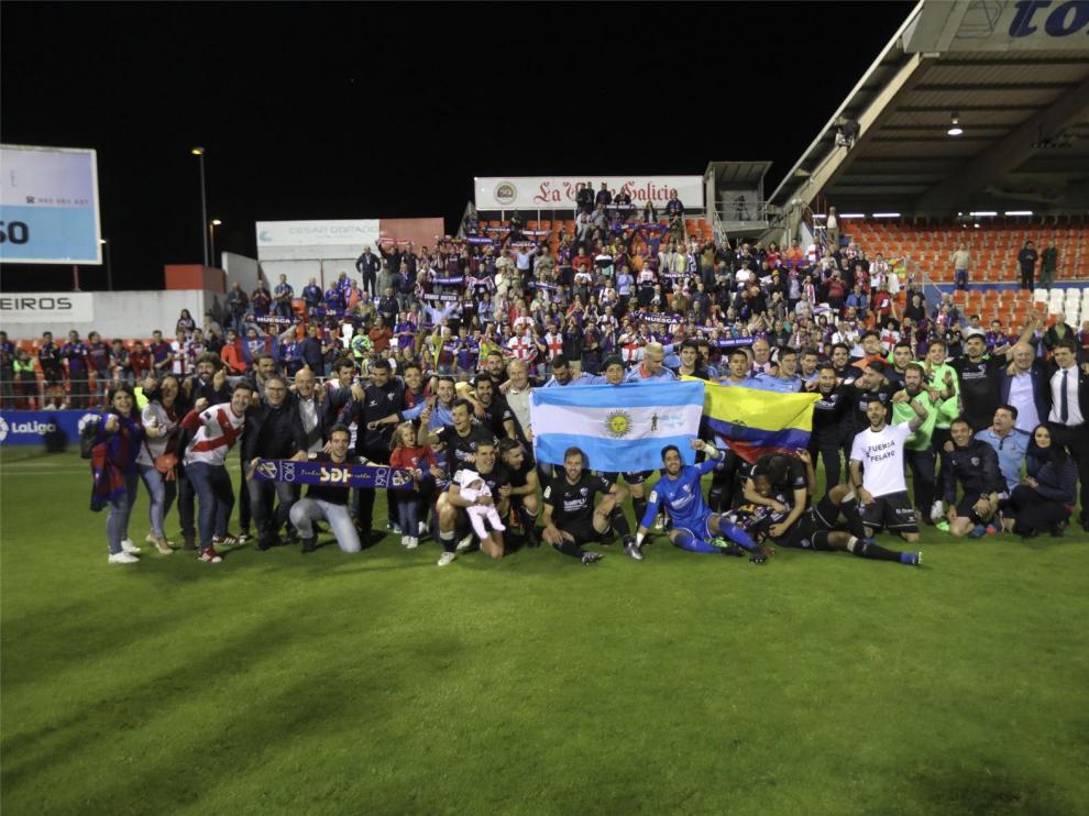 El Huesca celebra dos años del histórico ascenso
