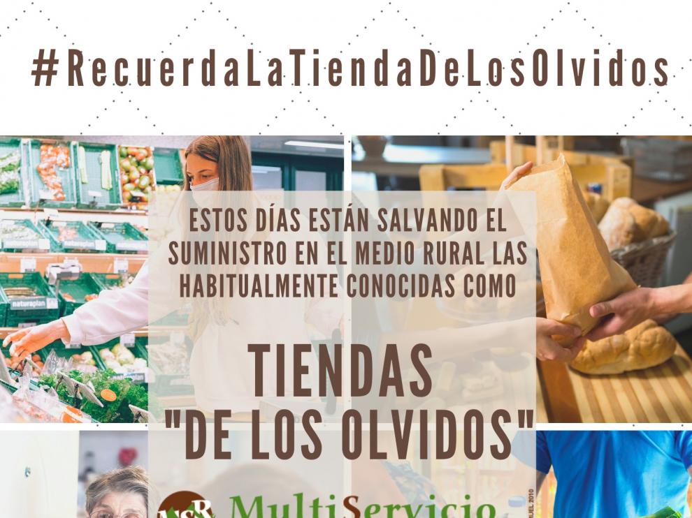 La campaña "Recuerda la tienda de los olvidos" busca sensibilización con las tiendas multiservicios rurales