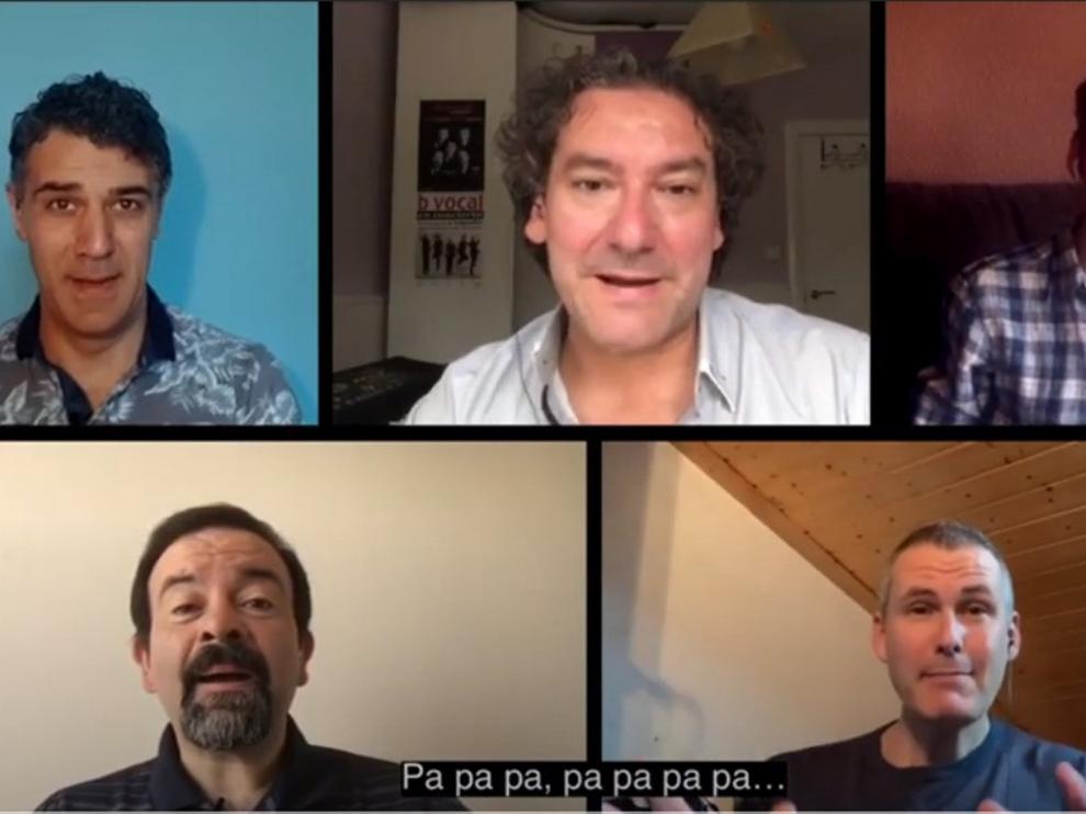 El grupo b vocal relanza la campaña con el lema "Ponte la máscara"