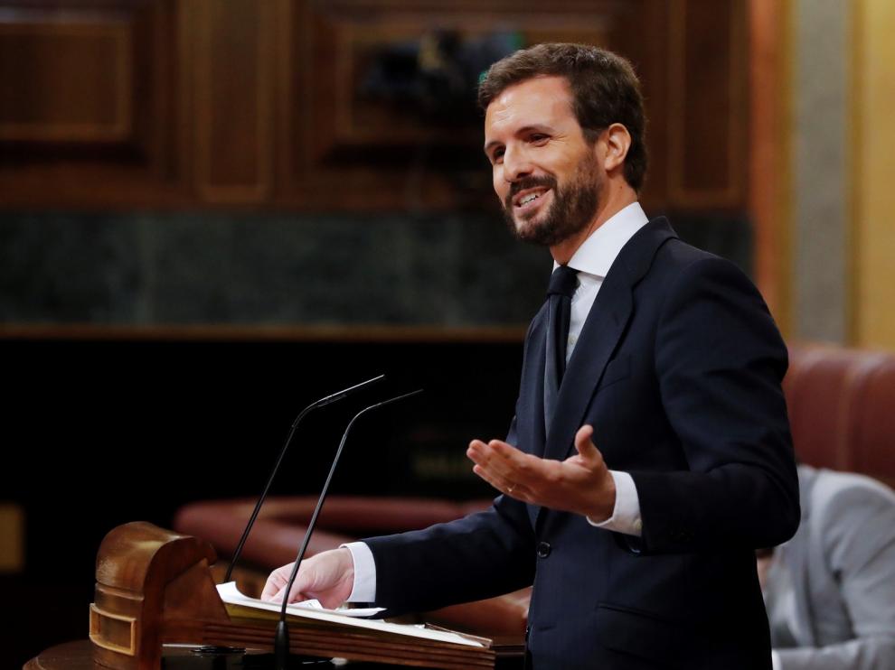 Casado dice que el presidente "no puede tapar su engaño"