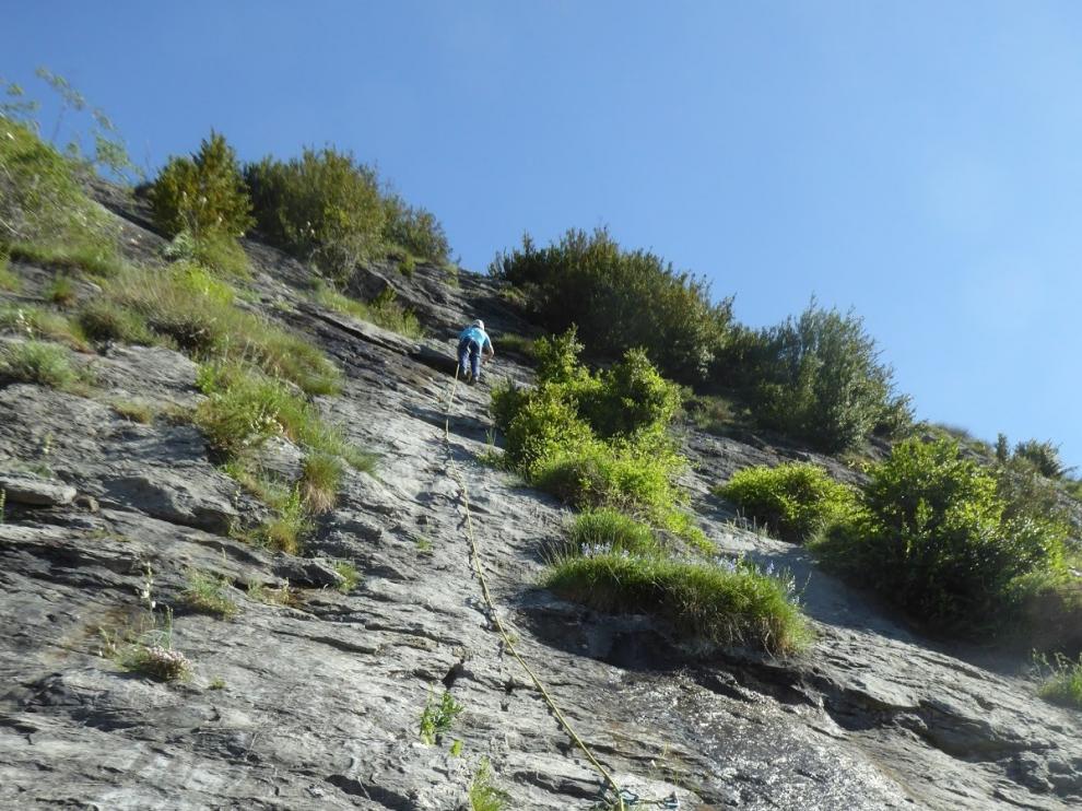 Sesión en Escarrilla, la escalada dentro de la desescalada
